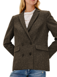 Rails Jac Herringbone Blazer, Camel Black Her