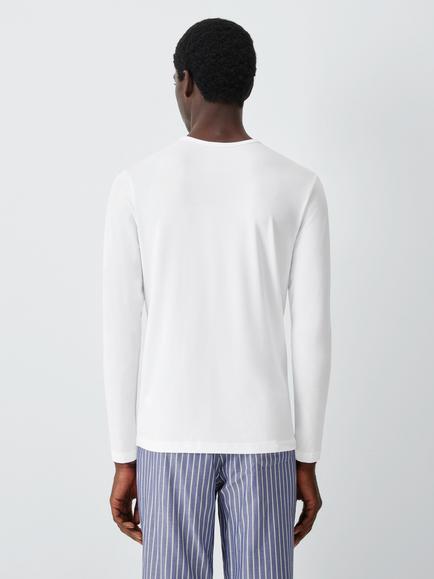 John Lewis Thermal Crew Neck Long Sleeve T-Shirt, White - view 2, White White