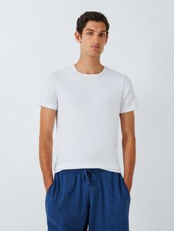 John Lewis Thermal Crew Neck Short Sleeve T-Shirt, Pack of 2, White White