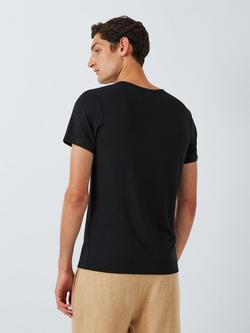 John Lewis Thermal Crew Neck Short Sleeve T-Shirt, Pack of 2 - view 2, Black Black