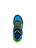 Skechers Kids' S-Lights Flex-Glow Ultra Trainers, Black/Lime