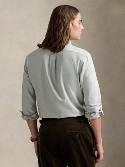 Polo Ralph Lauren Cotton Custom Slim Fit Oxford Shirt, Coastal Beige - view 2, Coastal Beige