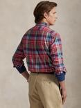 Polo Ralph Lauren Cotton Custom Slim Fit Check Oxford Shirt, 6894b Red Green Mult