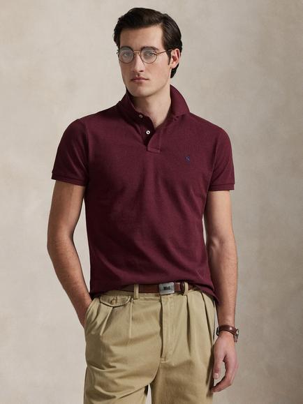 Polo Ralph Lauren Cotton Regular Fit Short Sleeve Polo Shirt, Plum