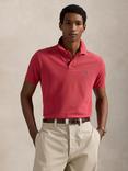 Polo Ralph Lauren Cotton Custom Slim Fit Short Sleeve Polo Shirt, Classic Wine Multi