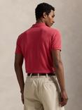 Polo Ralph Lauren Cotton Custom Slim Fit Short Sleeve Polo Shirt, Classic Wine Multi