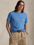 Polo Ralph Lauren Cotton Custom Slim Fit Polo Bear T-Shirt, Soft Royal Heather