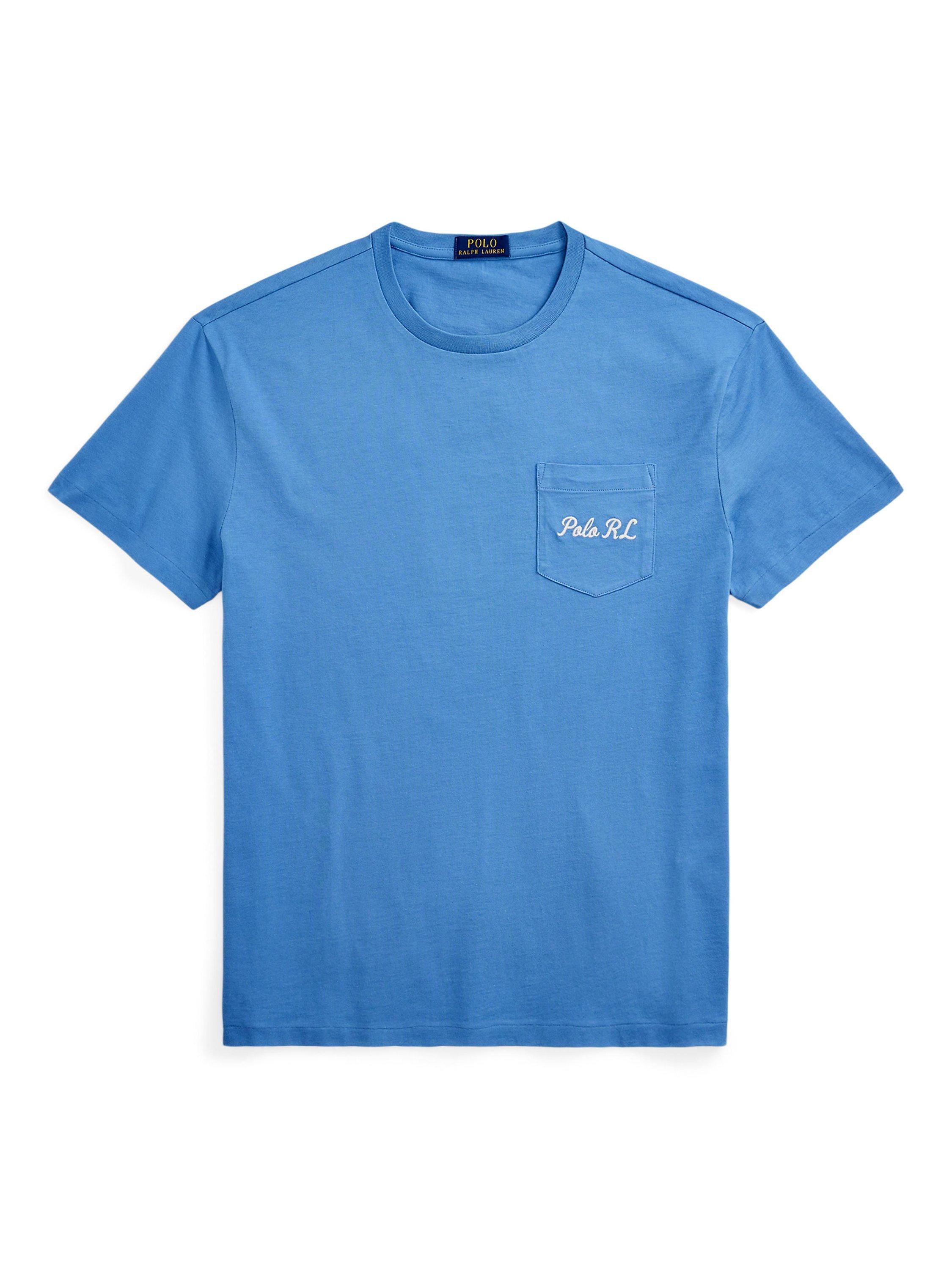 Product image 6 of 6, which shows Polo Ralph Lauren Cotton Custom Slim Fit Polo Bear T-Shirt, Soft Royal Heather, S
