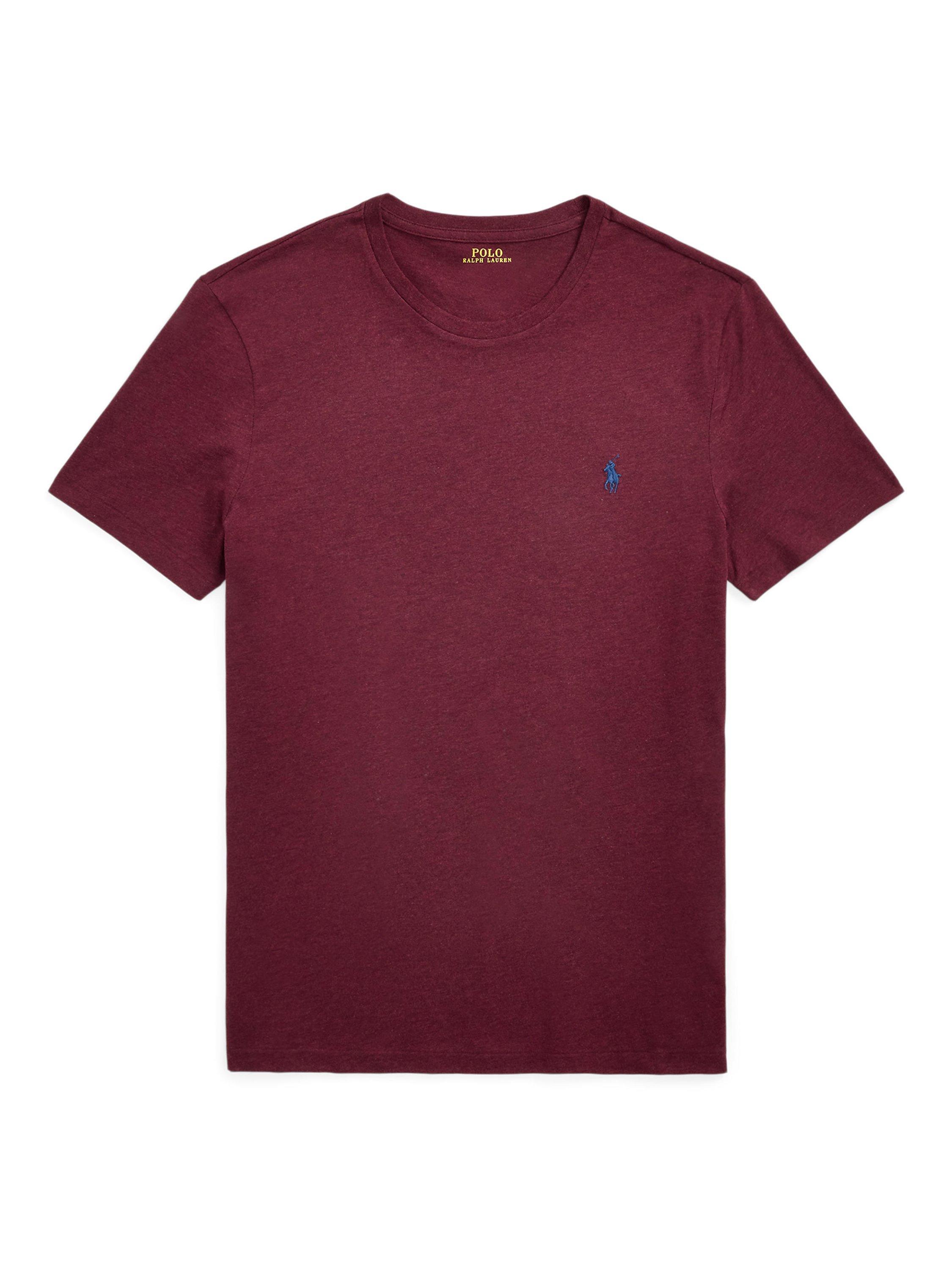 Product image 5 of 5, which shows Polo Ralph Lauren Custom Slim Fit T-Shirt, Red Wine, XL