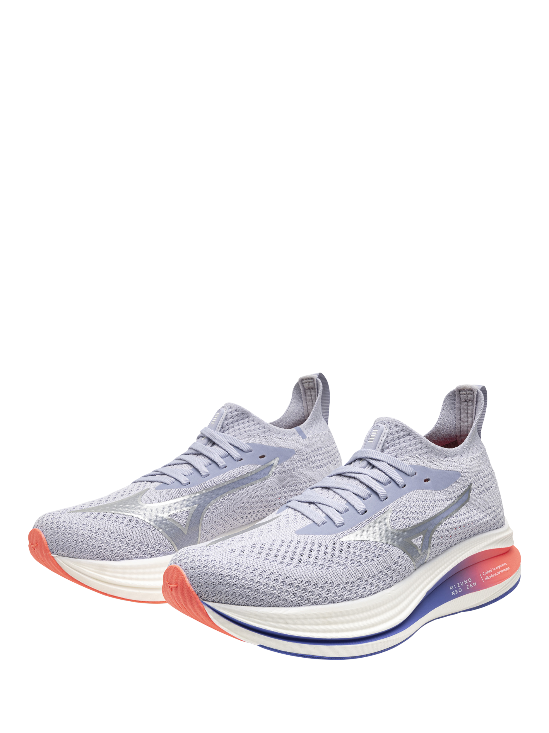 Product image 4 of 11, which shows Mizuno Neo Zen Trainers, Blue/Silver, 4.5