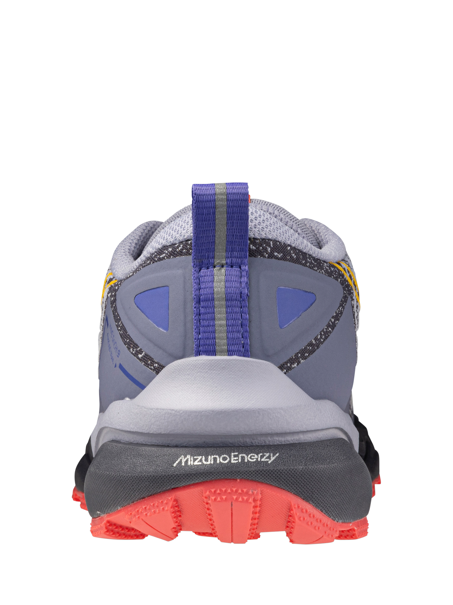 Product image 5 of 5, which shows Mizuno Wave Daichi 9 Running Shoes, Blue/Citrus, 4