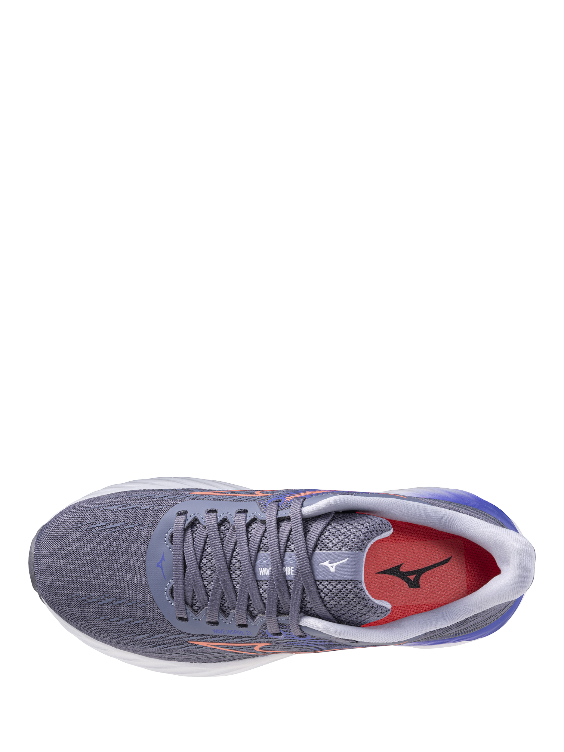 Product image 5 of 6, which shows Mizuno Wave Inspire 21 Running Shoes, Blue Granite, 4.5