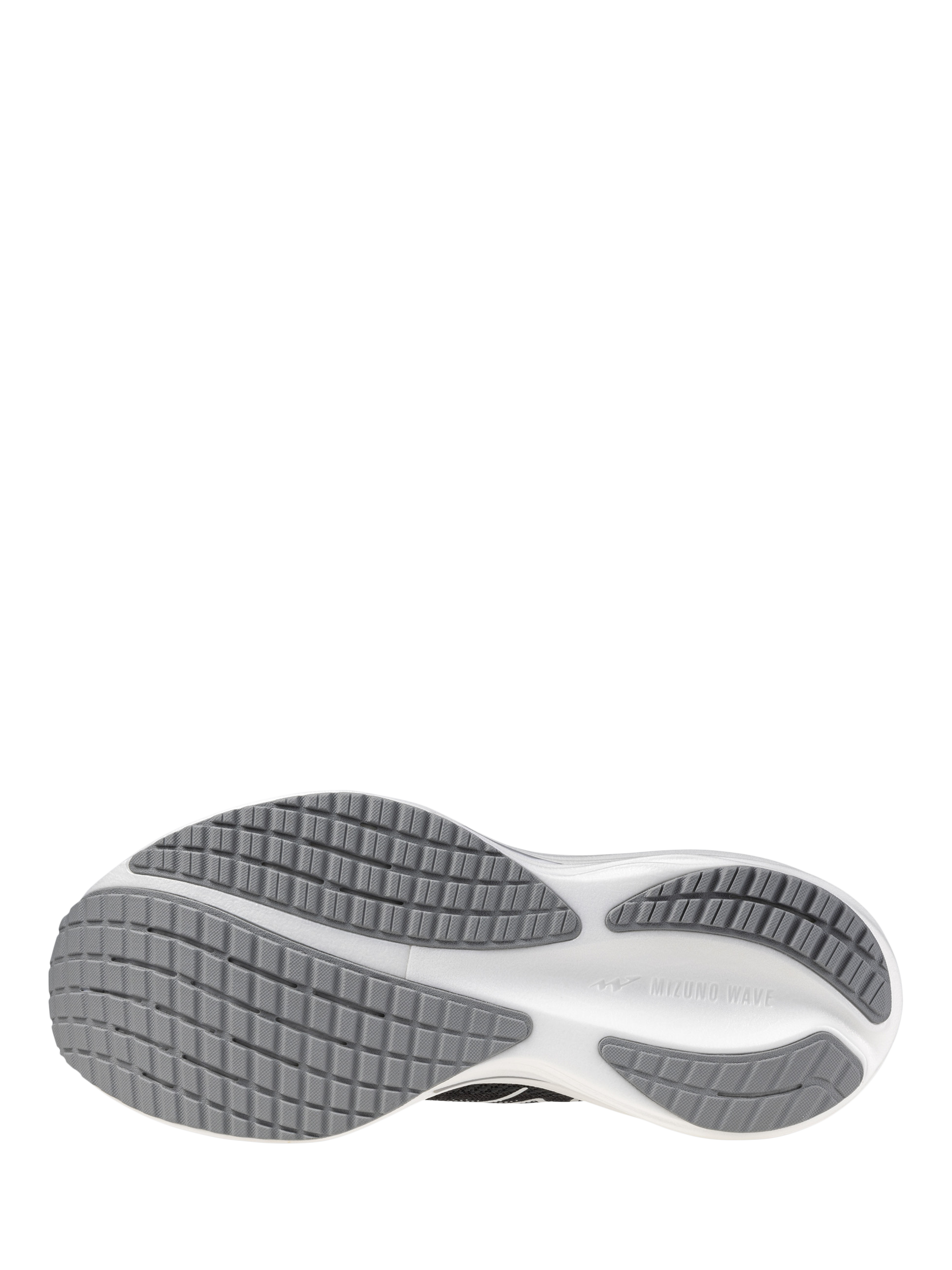 Product image 10 of 10, which shows Mizuno Wave Rider 29 Running Shoes, Black Sand/White, 4