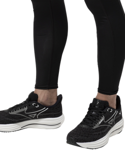 Mizuno Wave Rider 29 Running Shoes - view 2, Black Sand/Shade