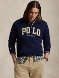 Polo Ralph Lauren Cotton Blend Quarter-Zip Sweatshirt, Blue Navy