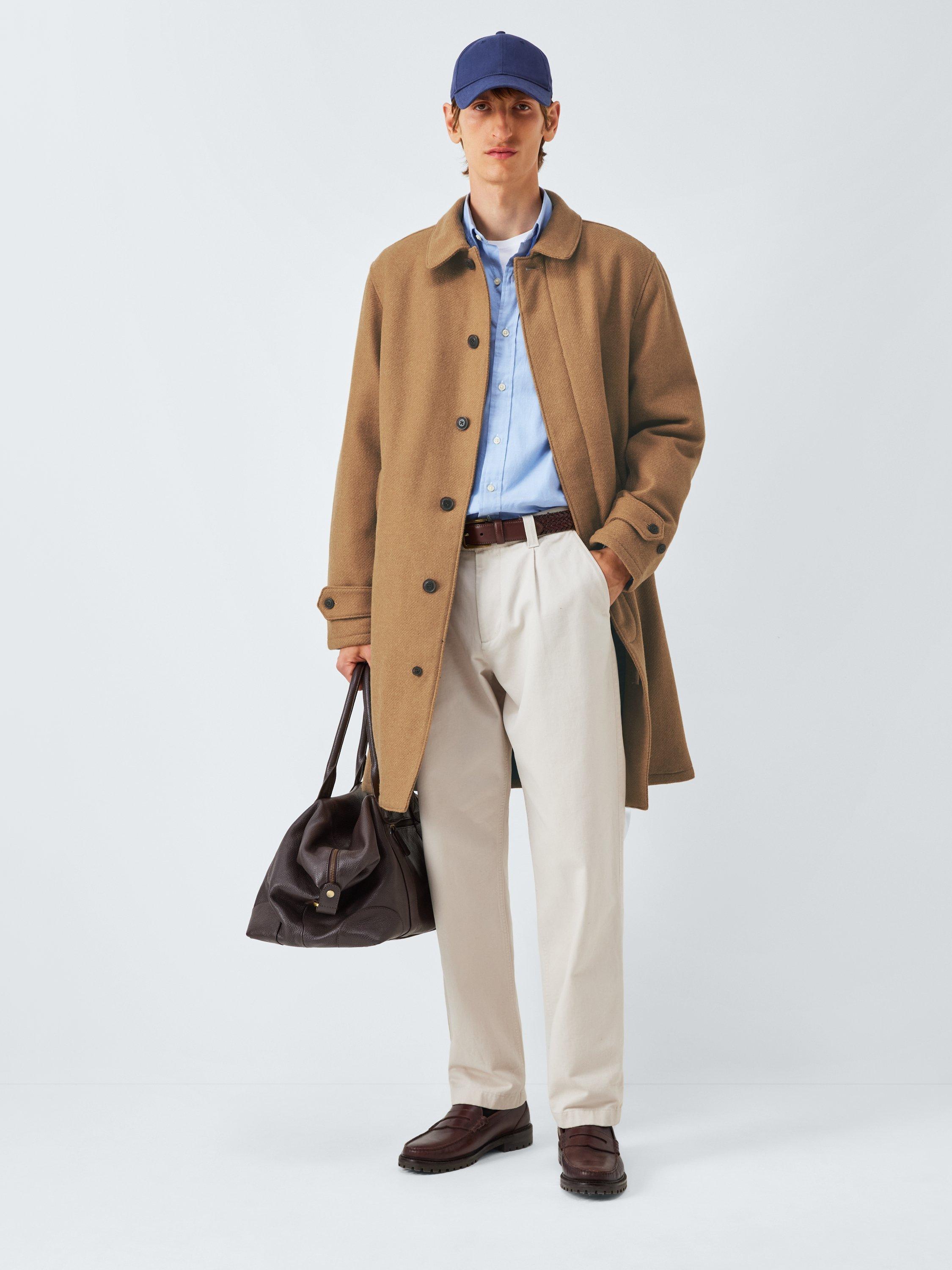 Product image 3 of 6, which shows Ralph Lauren Wool Car Coat, Tan, L
