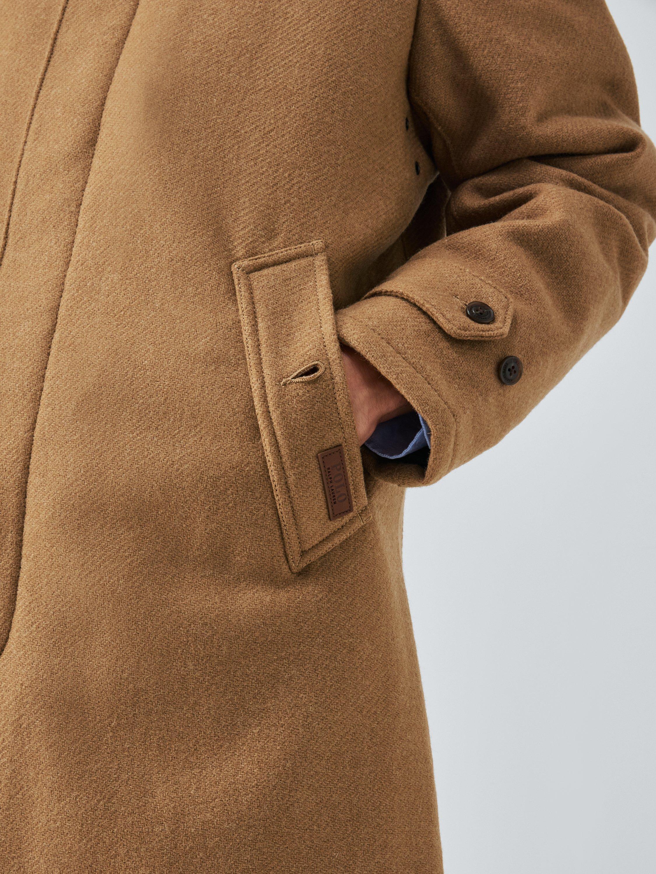 Product image 6 of 6, which shows Ralph Lauren Wool Car Coat, Tan, L