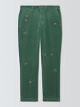 Polo Ralph Lauren Straight Fit Pony Print Trousers, Charles Green