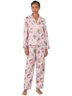 Lauren Ralph Lauren Classic Cotton Blend Floral Print Pyjama Set, Multi, Multi