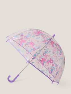 Monsoon Kids' Cosmic Unicorn Umbrella, Multi - view 2, Multi