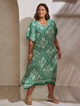 Live Unlimited Bandana Print Midi Dress