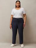 Live Unlimited Curve Drawstring Waist Tapered Trousers, Blue