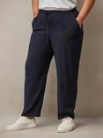 Live Unlimited Curve Petite Drawstring Waist Tapered Trousers, Blue