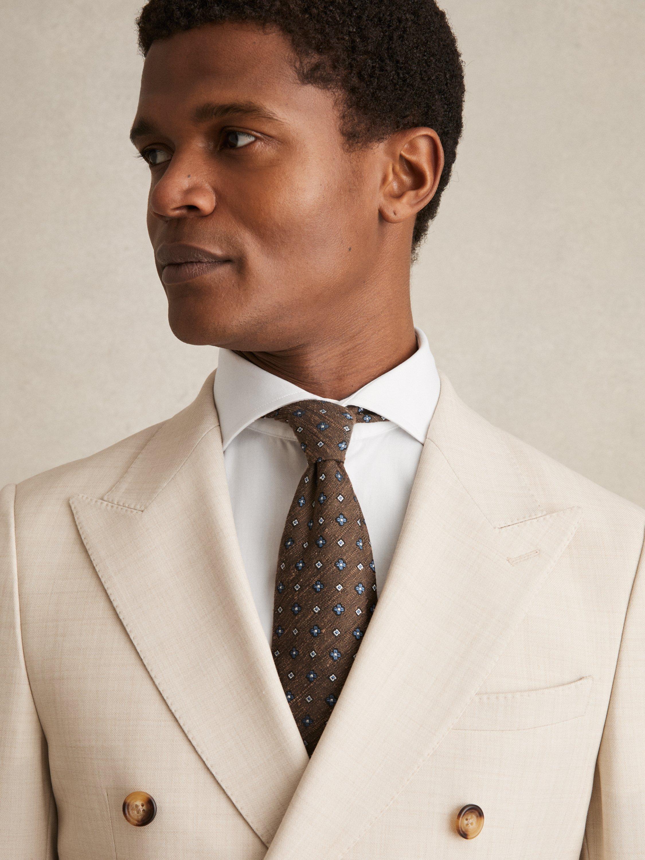 Product image 4 of 5, which shows Reiss Storm Cotton Slim Fit Shirt, White, XS