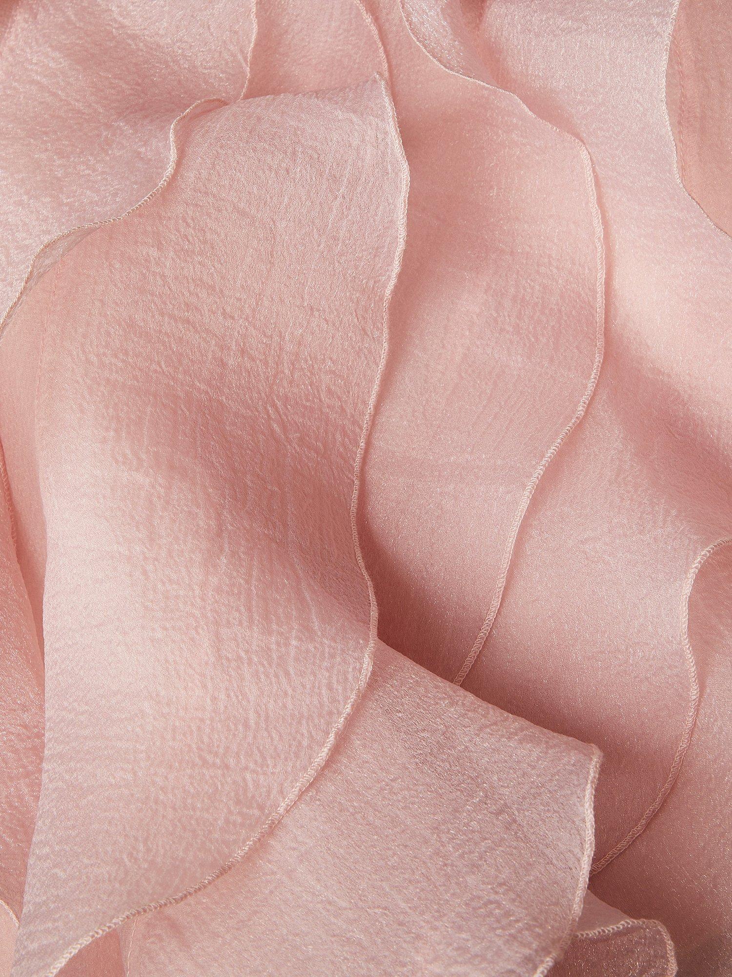 Product image 3 of 3, which shows Monsoon Kids' Sleeveless Cancan Bow Midi Dress, Pink, 3 years