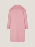 Monsoon Kids' Asymmetric Bow Collar Coat, Pink