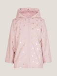 Monsoon Kids' Metallic Butterfly Hooded Coat, Pink