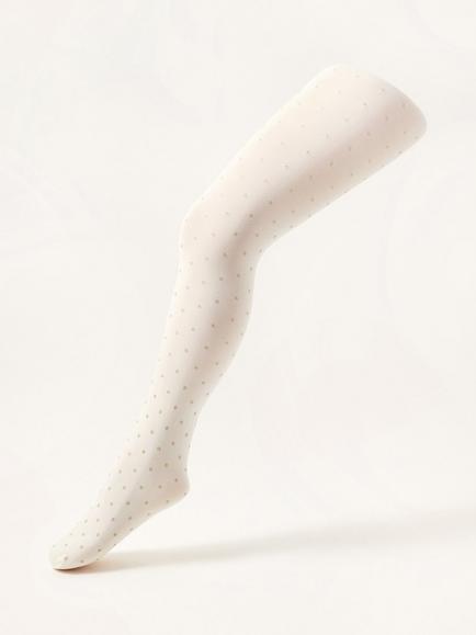 Monsoon Kids' Glitter Spot Tights, Gold, Gold