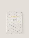 Monsoon Kids' Glitter Spot Tights, Gold