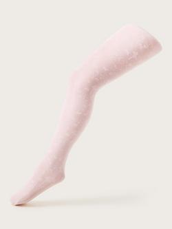 Monsoon Kids' Lace Butterfly Tights, Pink, Pink