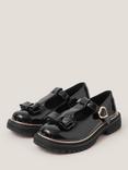 Monsoon Kids' Mary Jane Bow Patent Shoes, Black