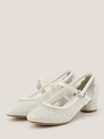Monsoon Kids' Annabelle Heeled Shoes, Ivory