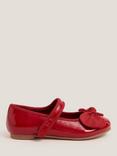 Monsoon Kids' Bow Ballerina Flat Shoes, Red