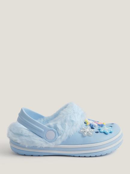 Monsoon Kids' Fluffy Unicorn Clogs, Blue, Blue