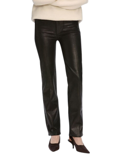 FRAME Le Sleek Straight Jeans, Black, Black