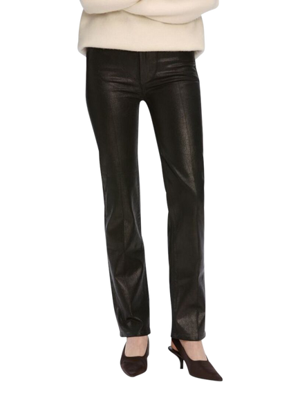 FRAME Le Sleek Straight Jeans, Black, Black