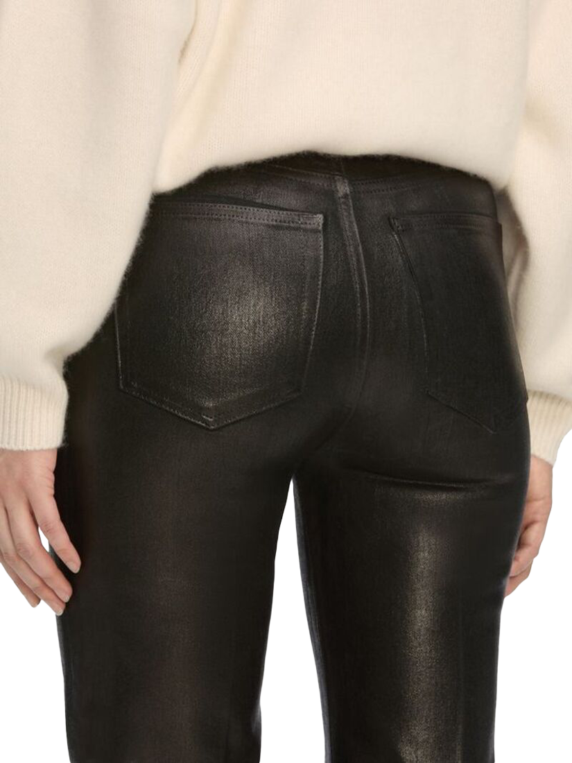 Product image 4 of 4, which shows FRAME Le Sleek Straight Jeans, Black, 27