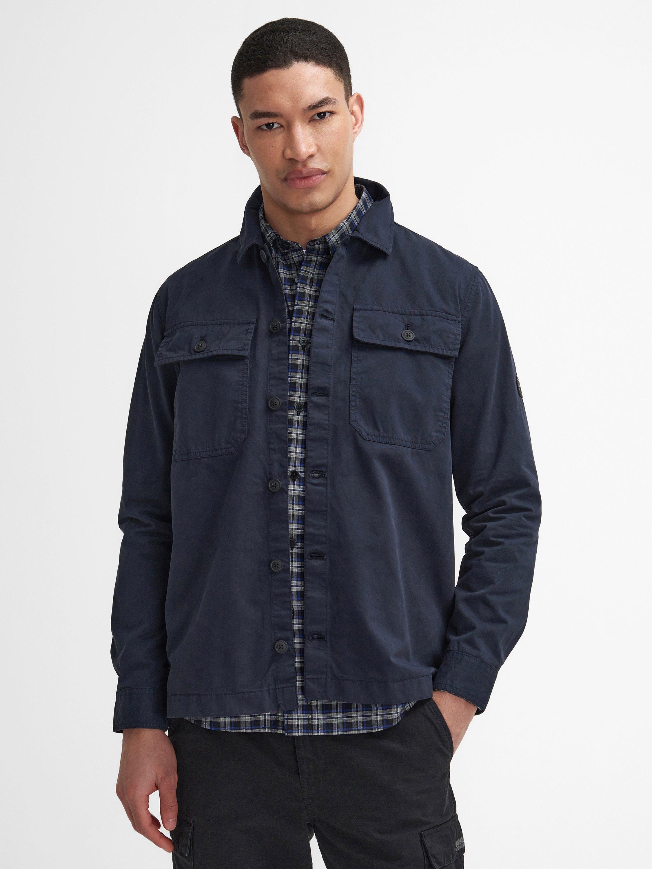 Barbour International Arlo Patch Pocket Overshirt, Navy