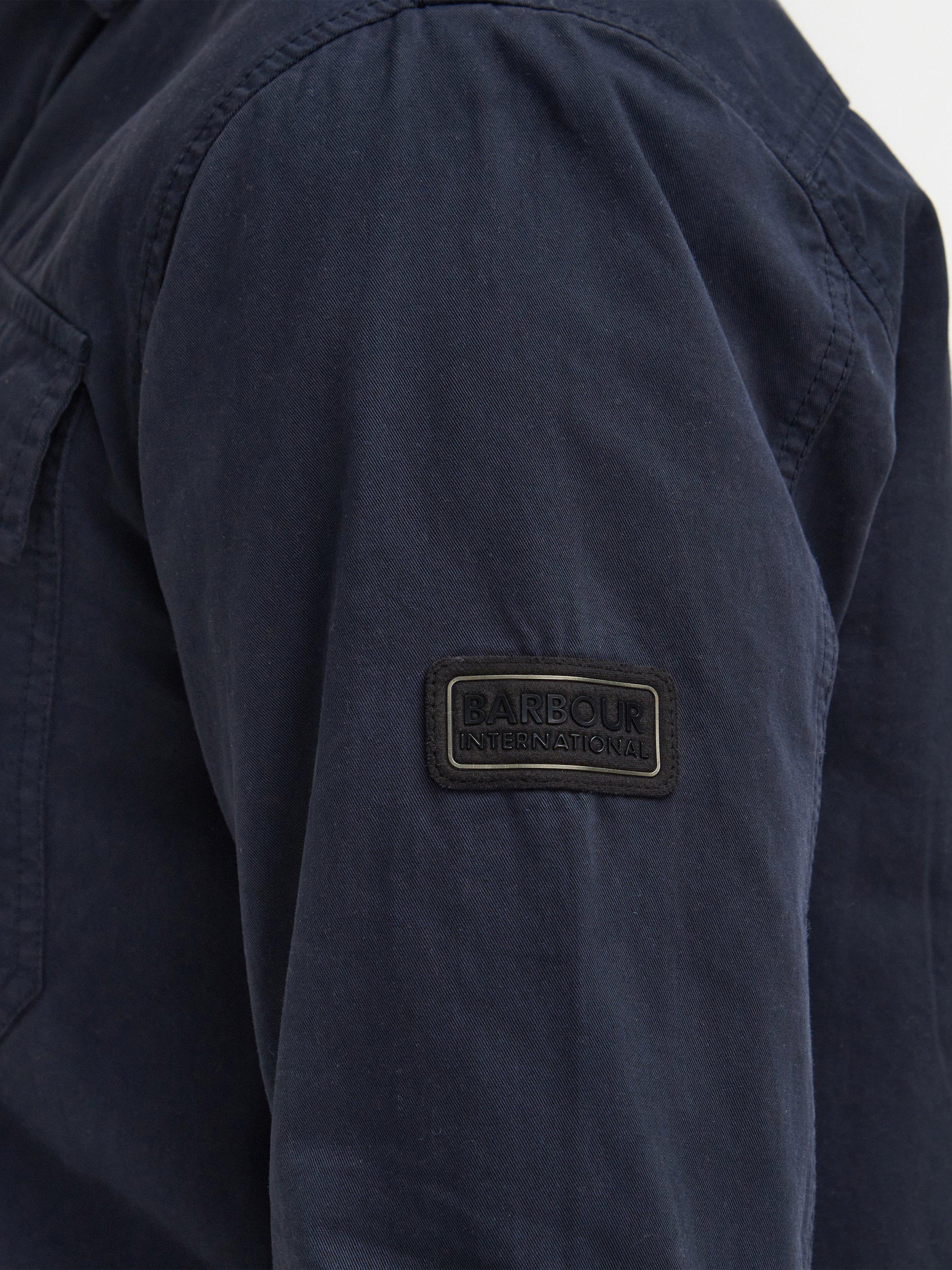Product image 6 of 6, which shows Barbour International Arlo Patch Pocket Overshirt, Navy, L
