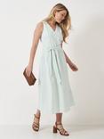 Crew Clothing Leona Stripe Midi Dress, Multi Green