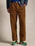 Polo Ralph Lauren Wide-Wale Corduroy Drawstring Waist Trousers, Fawn Grey Heather