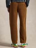 Polo Ralph Lauren Wide-Wale Corduroy Drawstring Waist Trousers, Fawn Grey Heather
