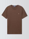 Polo Ralph Lauren Cotton Custom Slim Fit Short Sleeve T-Shirt, Nutmeg Brown