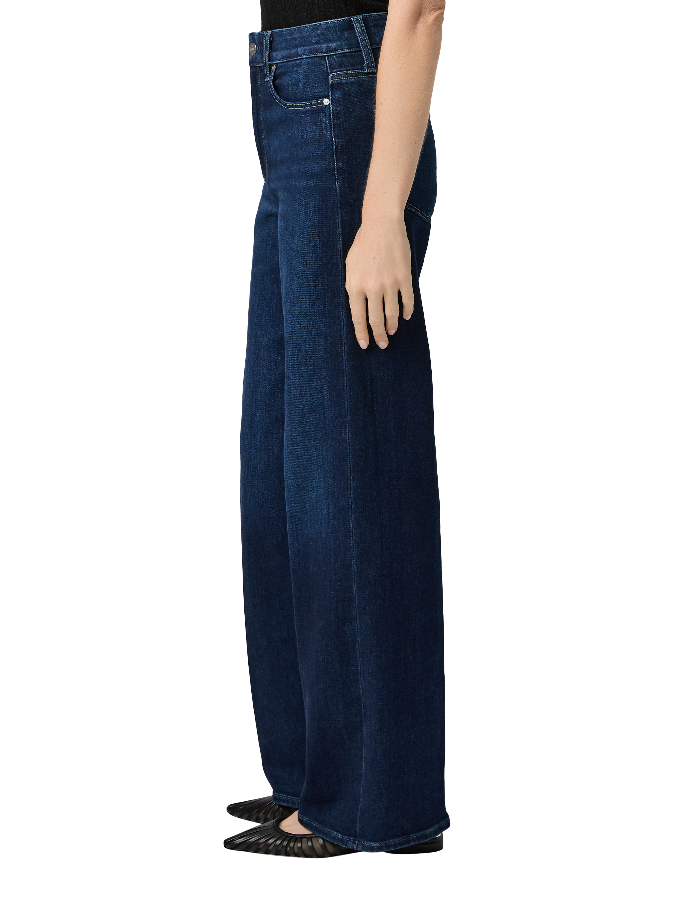 Product image 3 of 4, which shows PAIGE Anessa Wide Leg Jeans, Duke Of York, 24