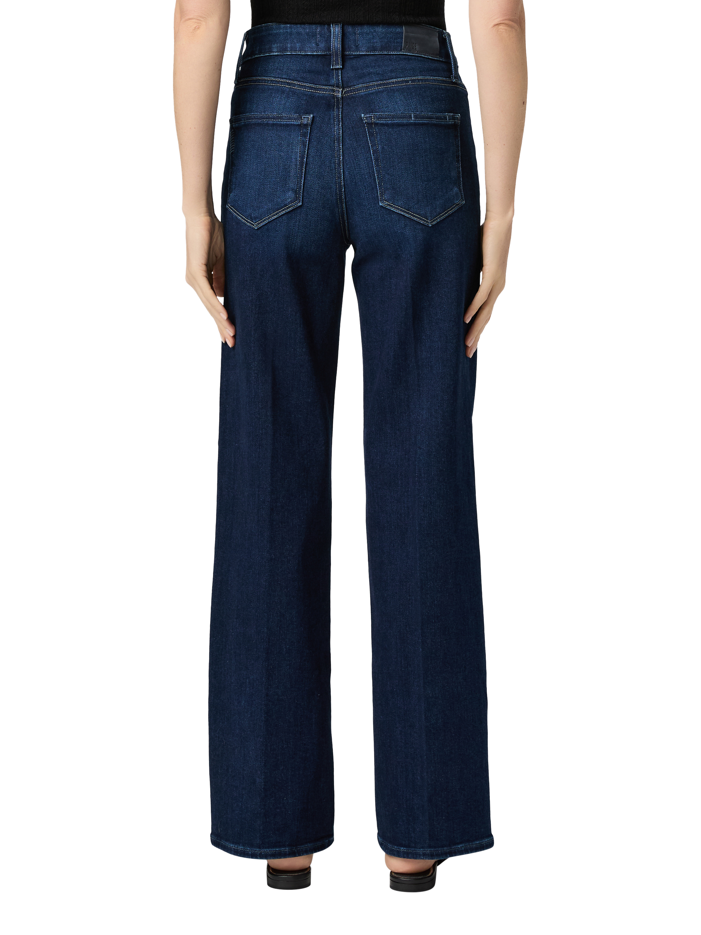 Product image 4 of 4, which shows PAIGE Anessa Wide Leg Jeans, Duke Of York, 24