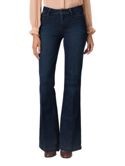 PAIGE Genevieve Flared Jeans, Dark Blue - view 2, Dark Blue